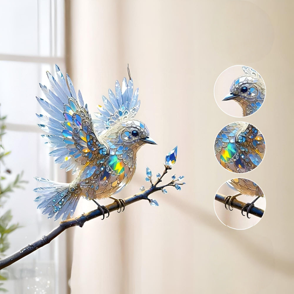 Window Suncatcher Bird Hanging Ornament Colorful Sun Catcher