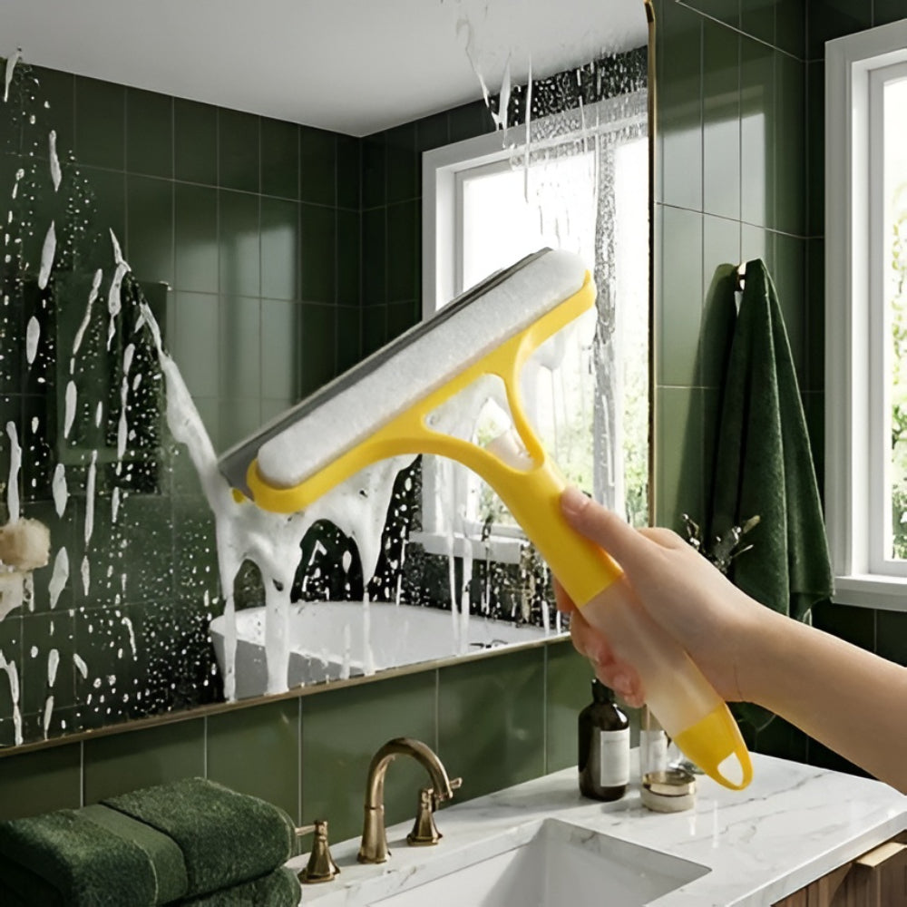 Window Cleaner Spray Squeegee Glass Cleaning Tool