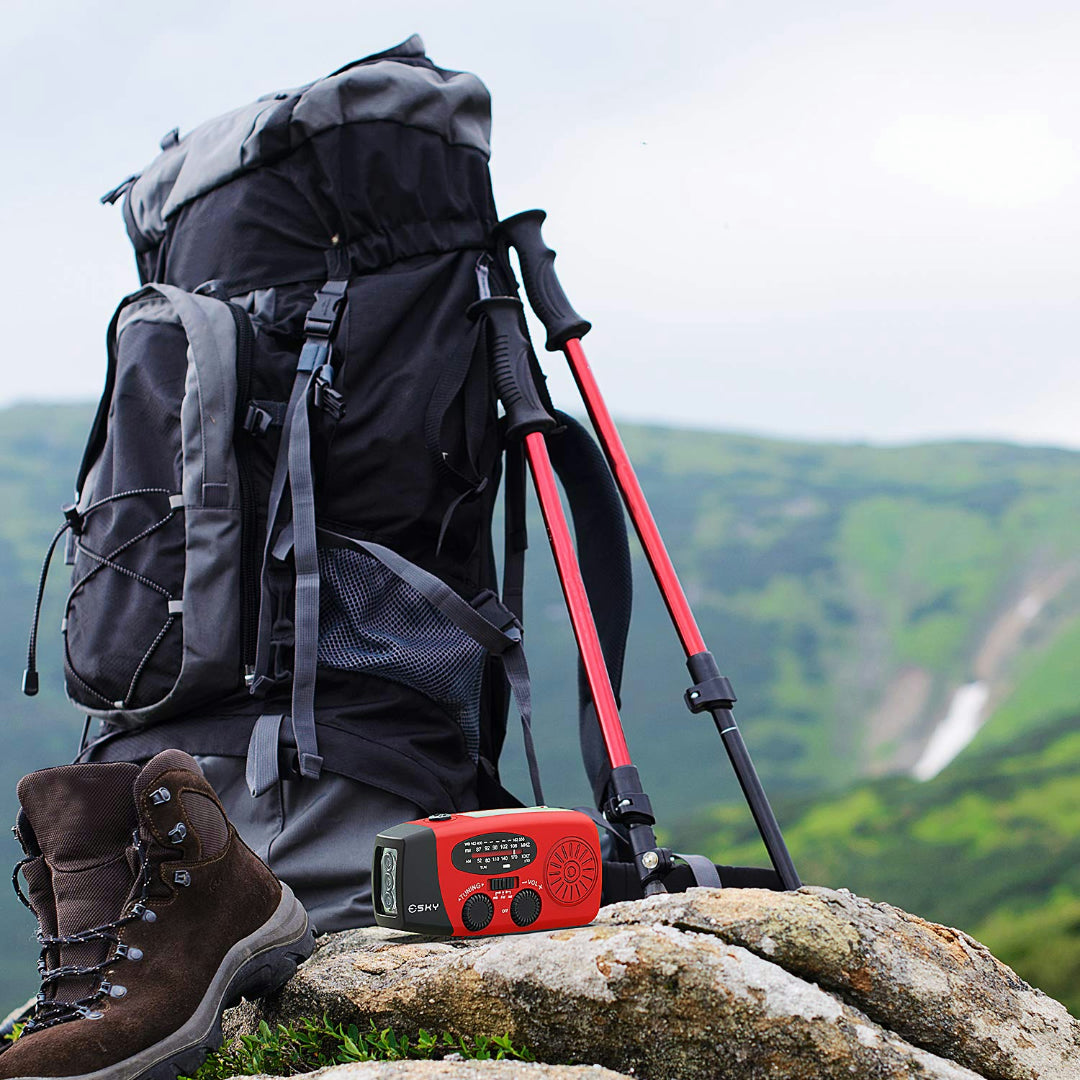 Radio Emergenza Ricarica Solare Portatile Campeggio Outdoor