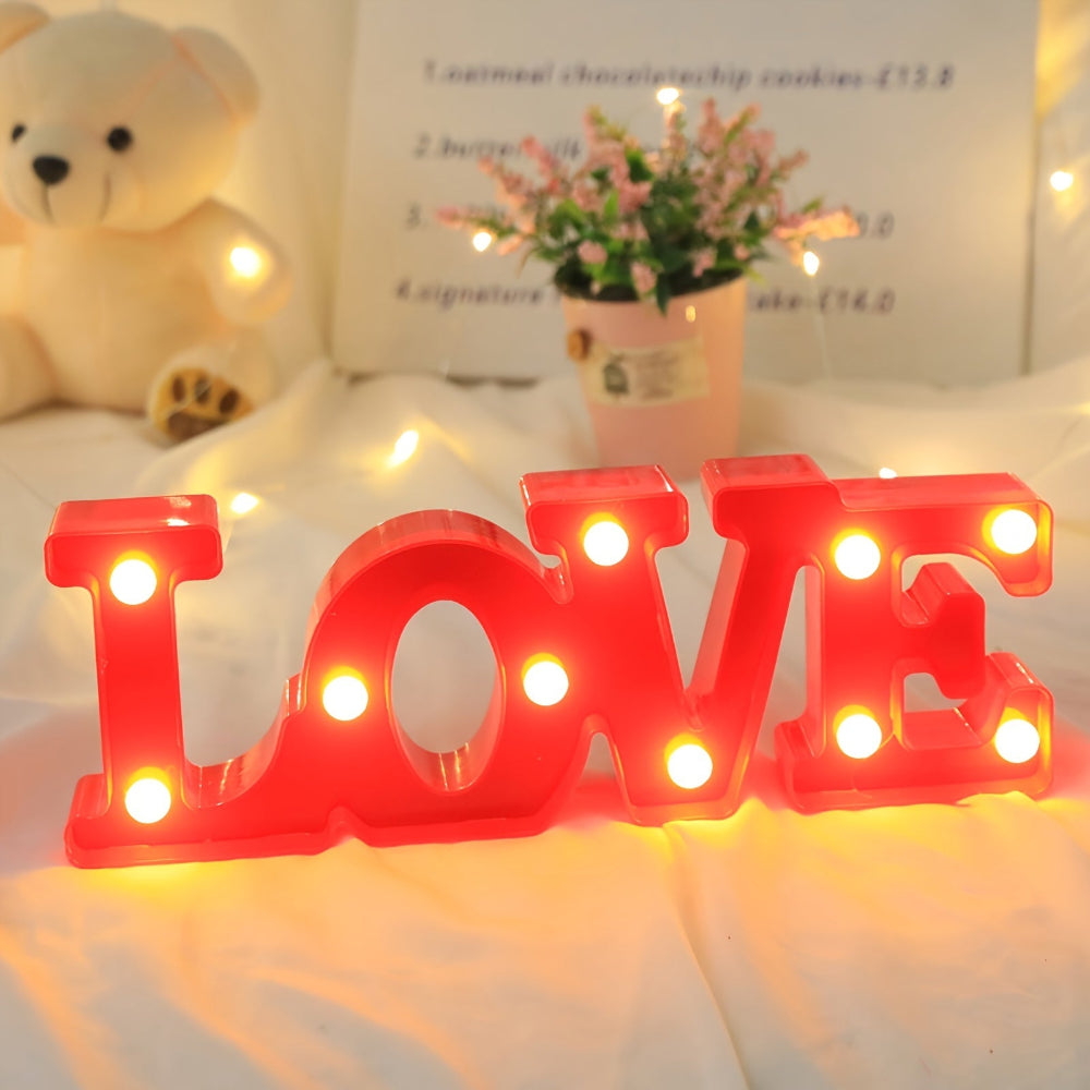 LED Love Lighting Atmospheric Decoration Battery Powered