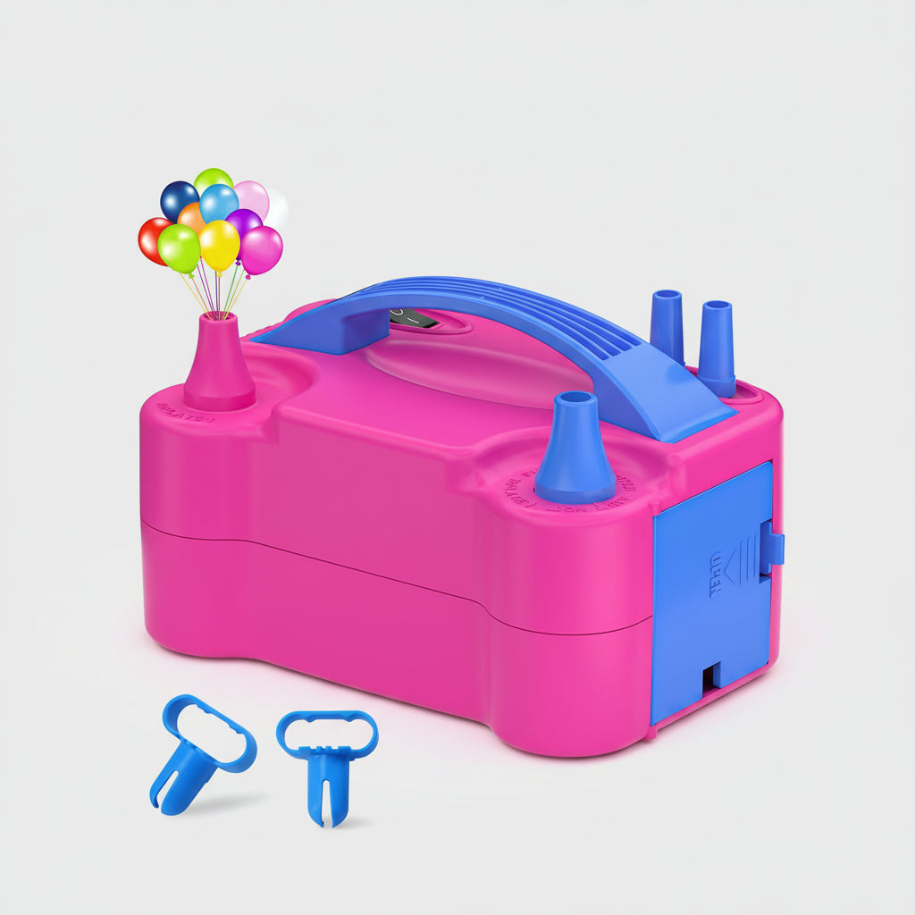 Electric Double Nozzle Balloon Pump Fast Party Decoration