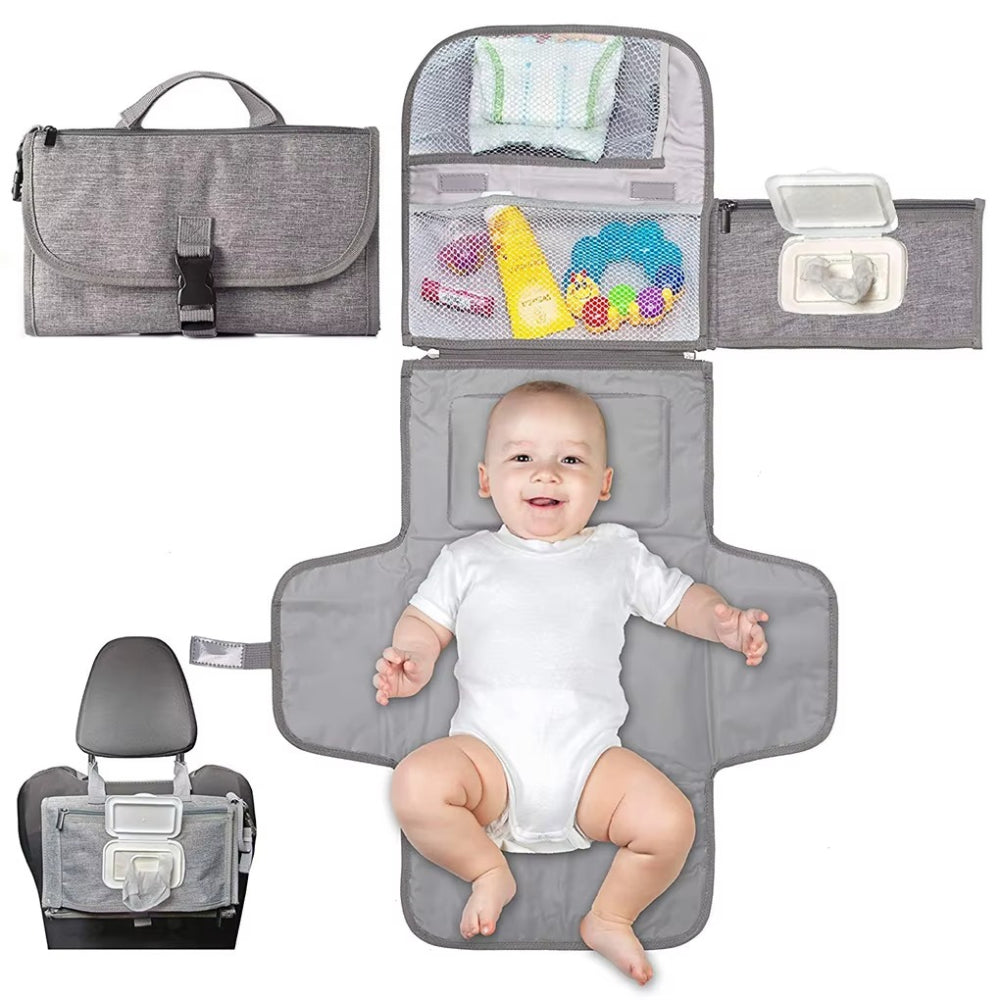 Fasciatoio Portatile Neonato Materassino Cambio Pieghevole Borsa