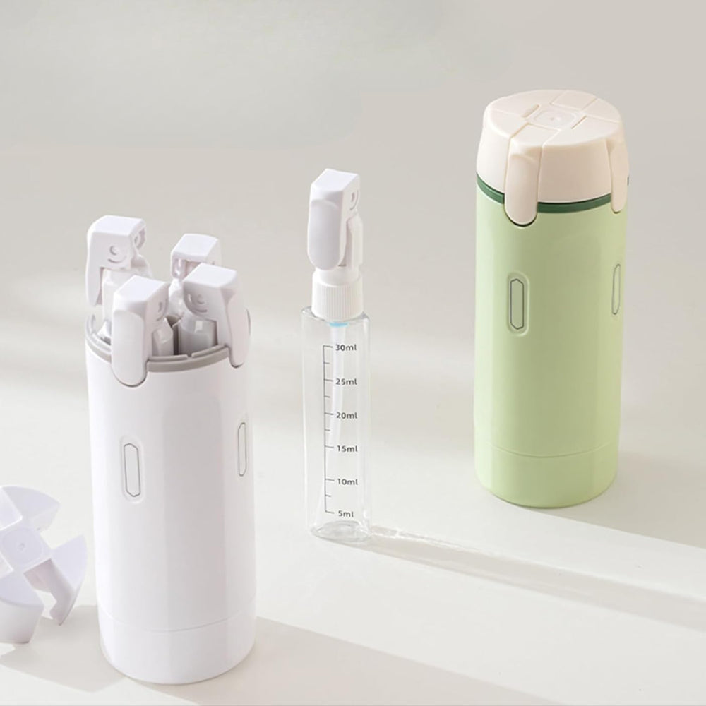 Flaconi Viaggio Ricaricabili Set Dispenser Liquidi Antiperdita