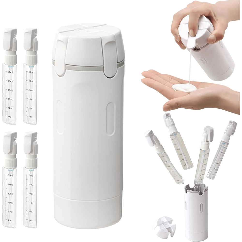 Flaconi Viaggio Ricaricabili Set Dispenser Liquidi Antiperdita