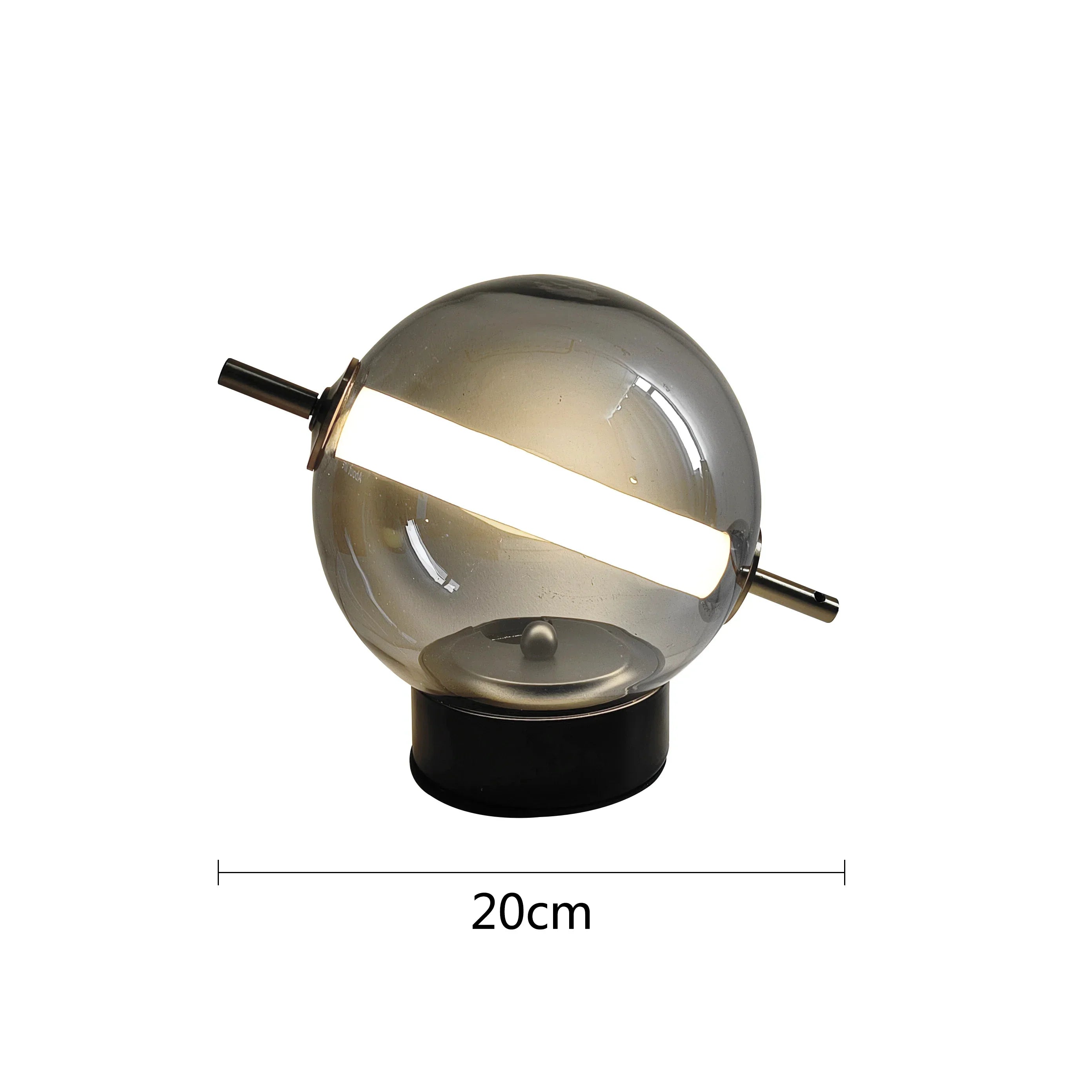 TimelessGlow - Candeeiro de Mesa Retro em Vidro