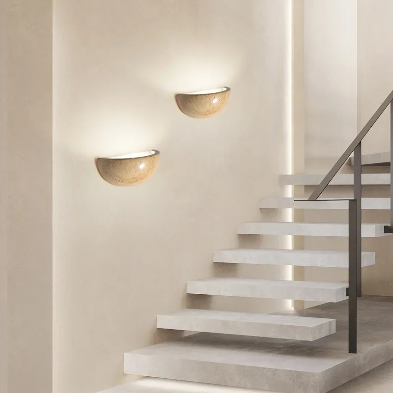 PolarArc - Natural Stone Wall Lamp