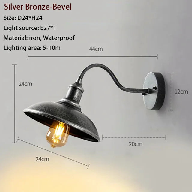 Luminoir Klassiek - Waterbestendige Vintage-Wandlamp