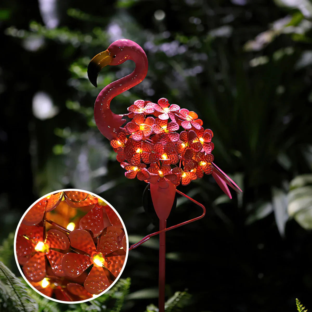 TropiGlow – Solar Flamingo Tuinlamp – LED Decoratief Licht voor Buiten, Weerbestendig & Zonne-energie