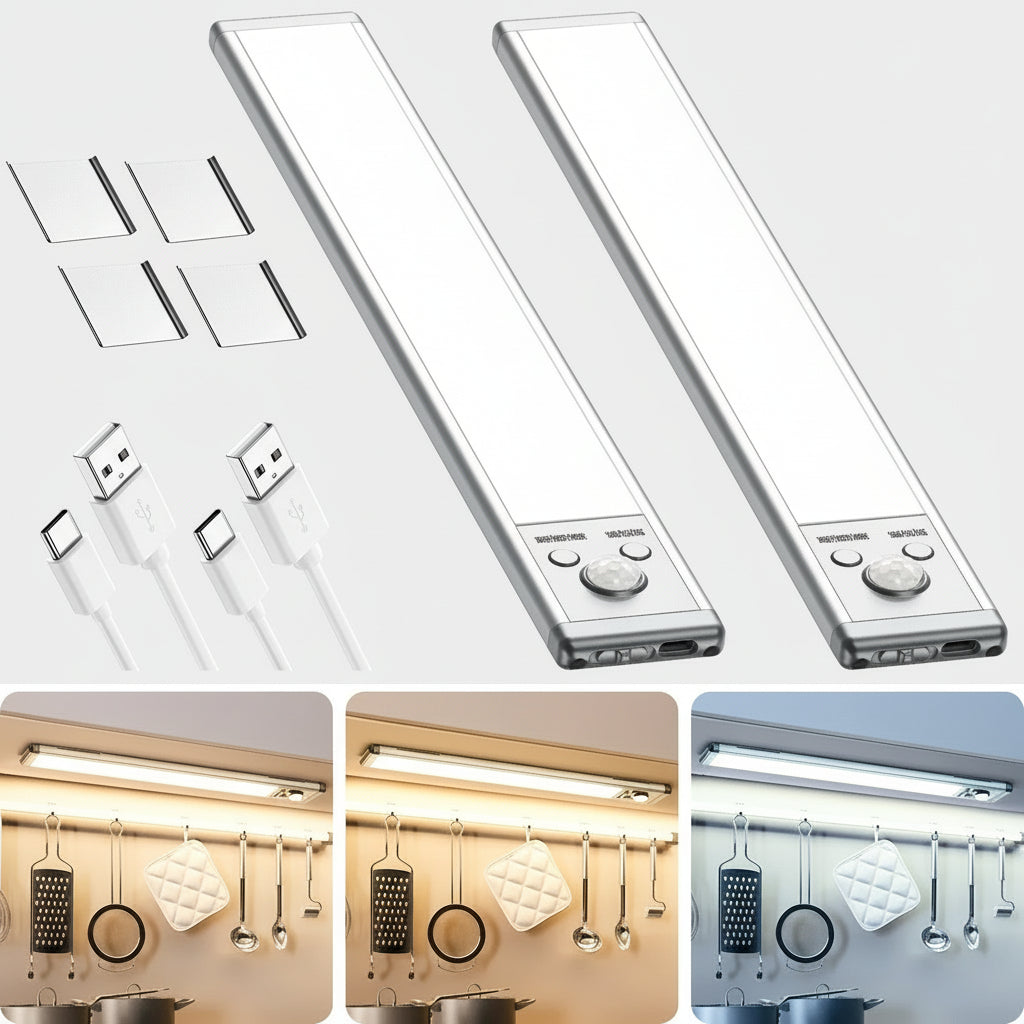 Illuminazione a LED Dimmerabile Luce Sottopensile Sensore di Movimento USB C
