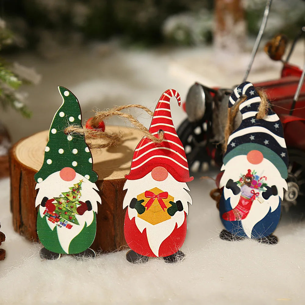 OrnamentGnomes – Wooden Hanging Decorations for Christmas