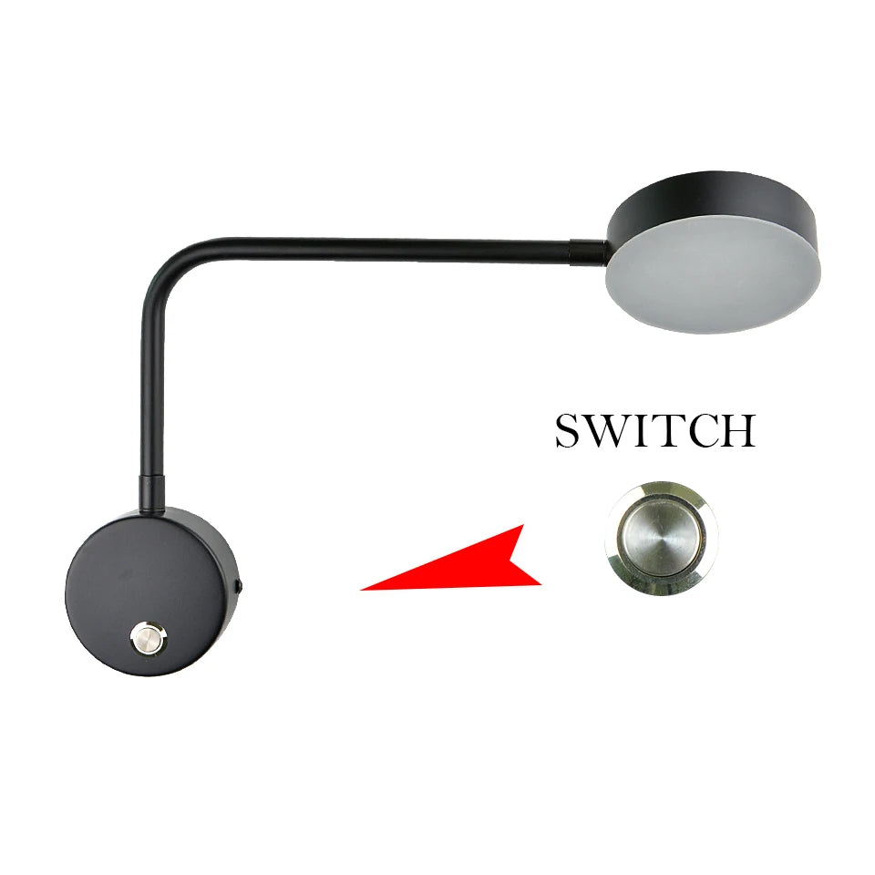 NordicGlow - Rotatable LED Wand Lamp for Living Room and Bedroom