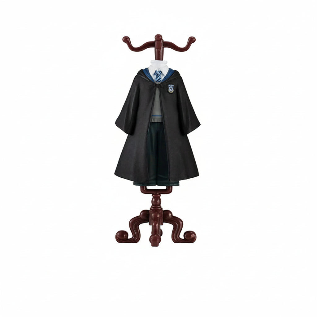 Costume di Halloween con Mantello Nero e Corna da Bambola