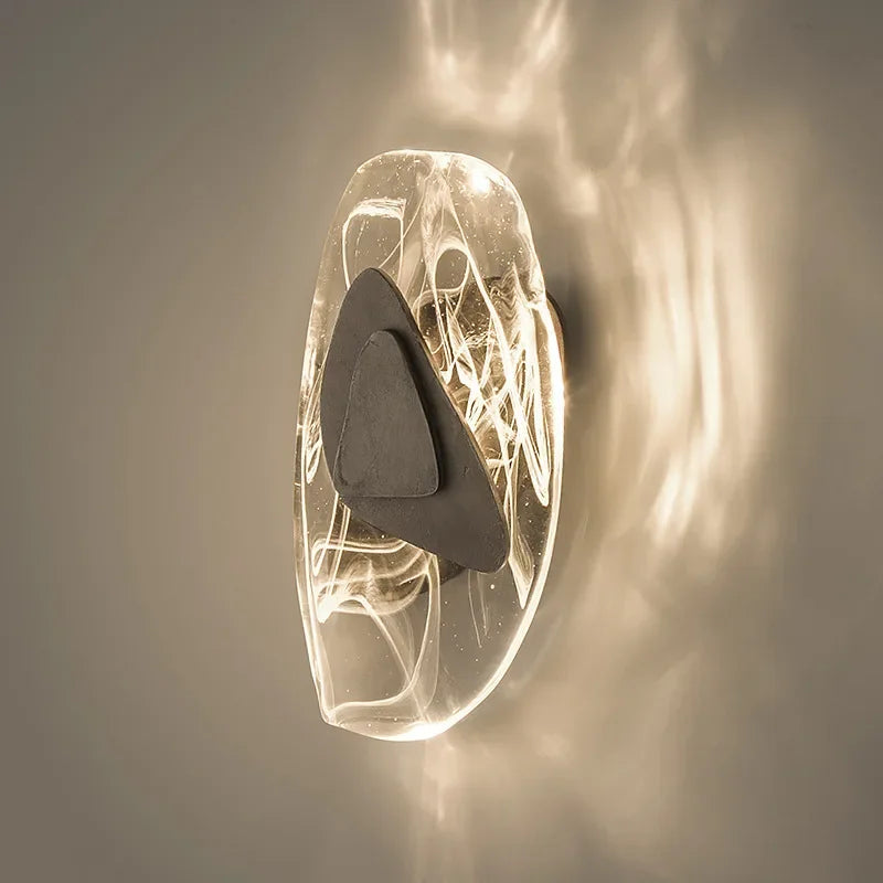 GlowElegance - Lampada da parete LED moderna per camera da letto e soggiorno