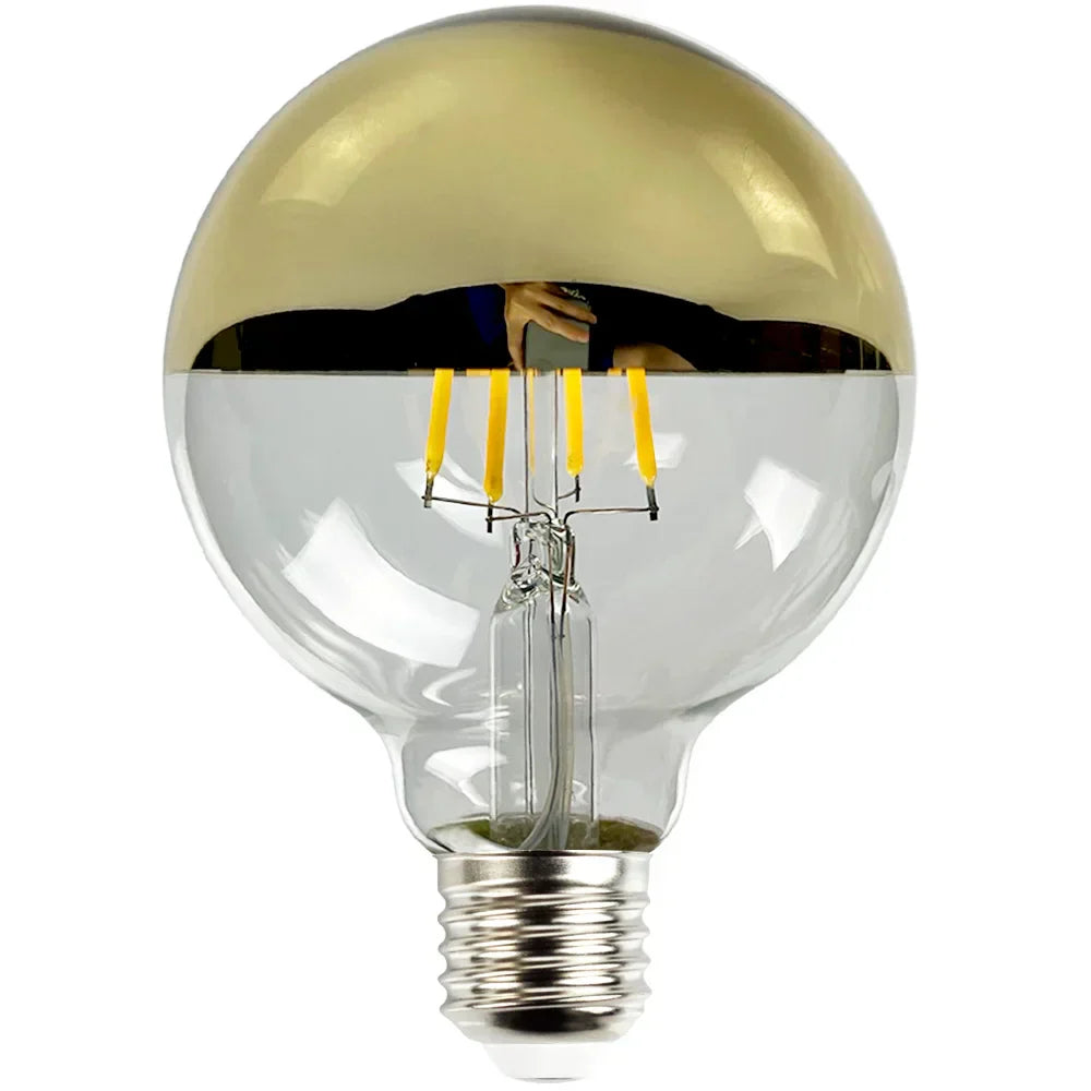 RetroGlow - Vintage LED Table Lamp with Wooden Base, Dimmable and Warm Light