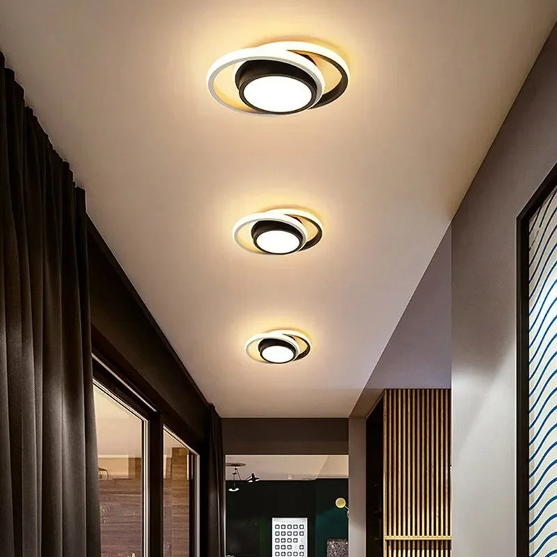 Lampada da soffitto LED moderna - 2 anelli design creativo