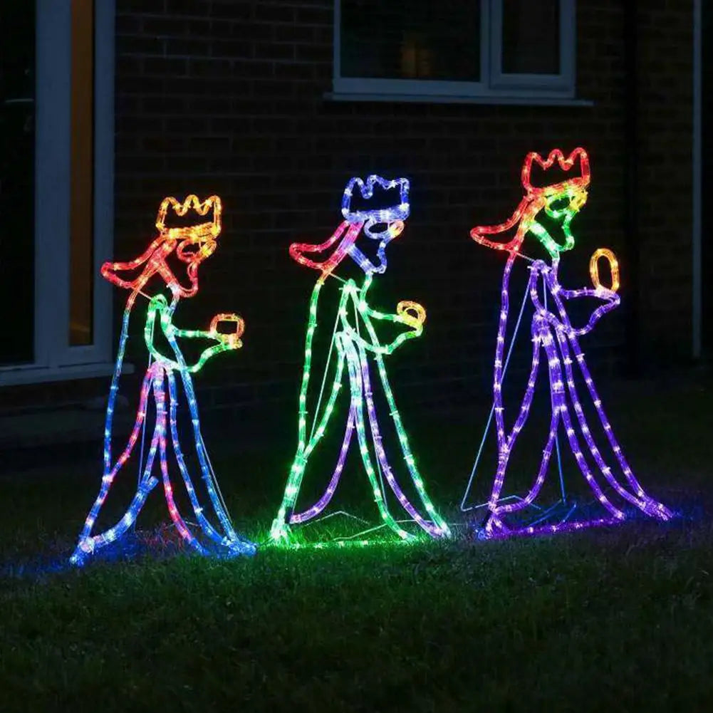StarBright - Illuminated Three Wise Men Motif for Outdoors