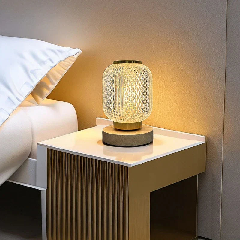 CrystalGlow - Luxury Crystal Table Lamp with LED Lighting