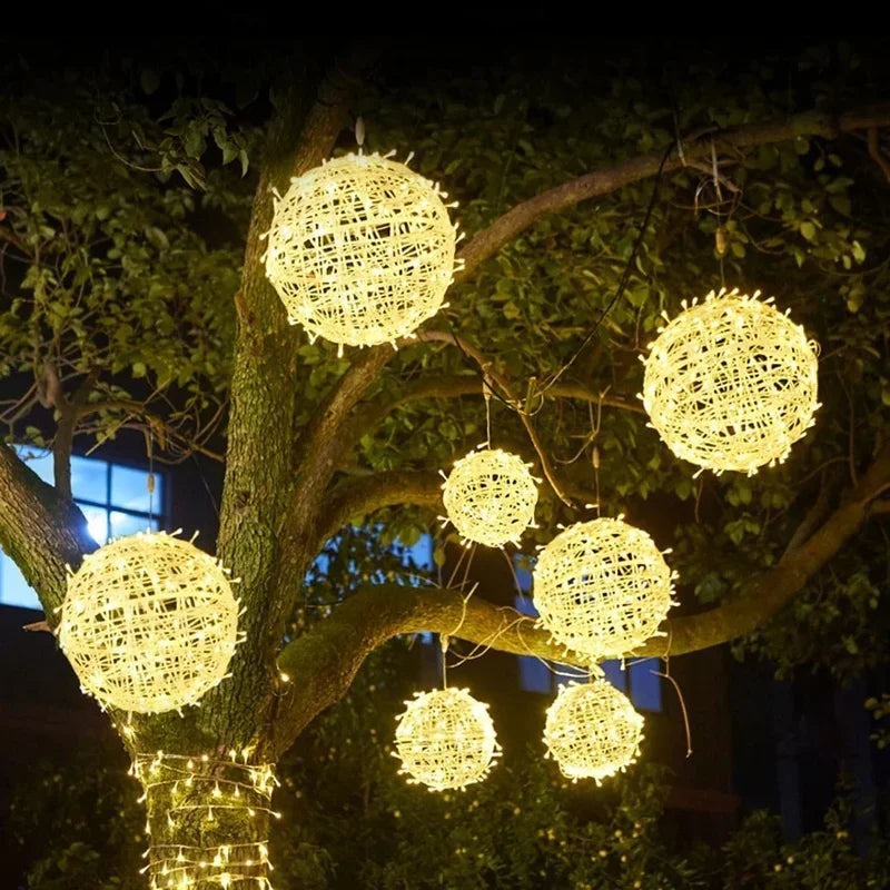 SphereGlow - Rieten Feestverlichting