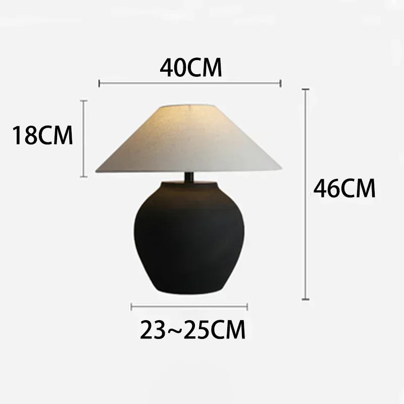 LumeVase – Candeeiro de Mesa em Cerâmica com Design Minimalista