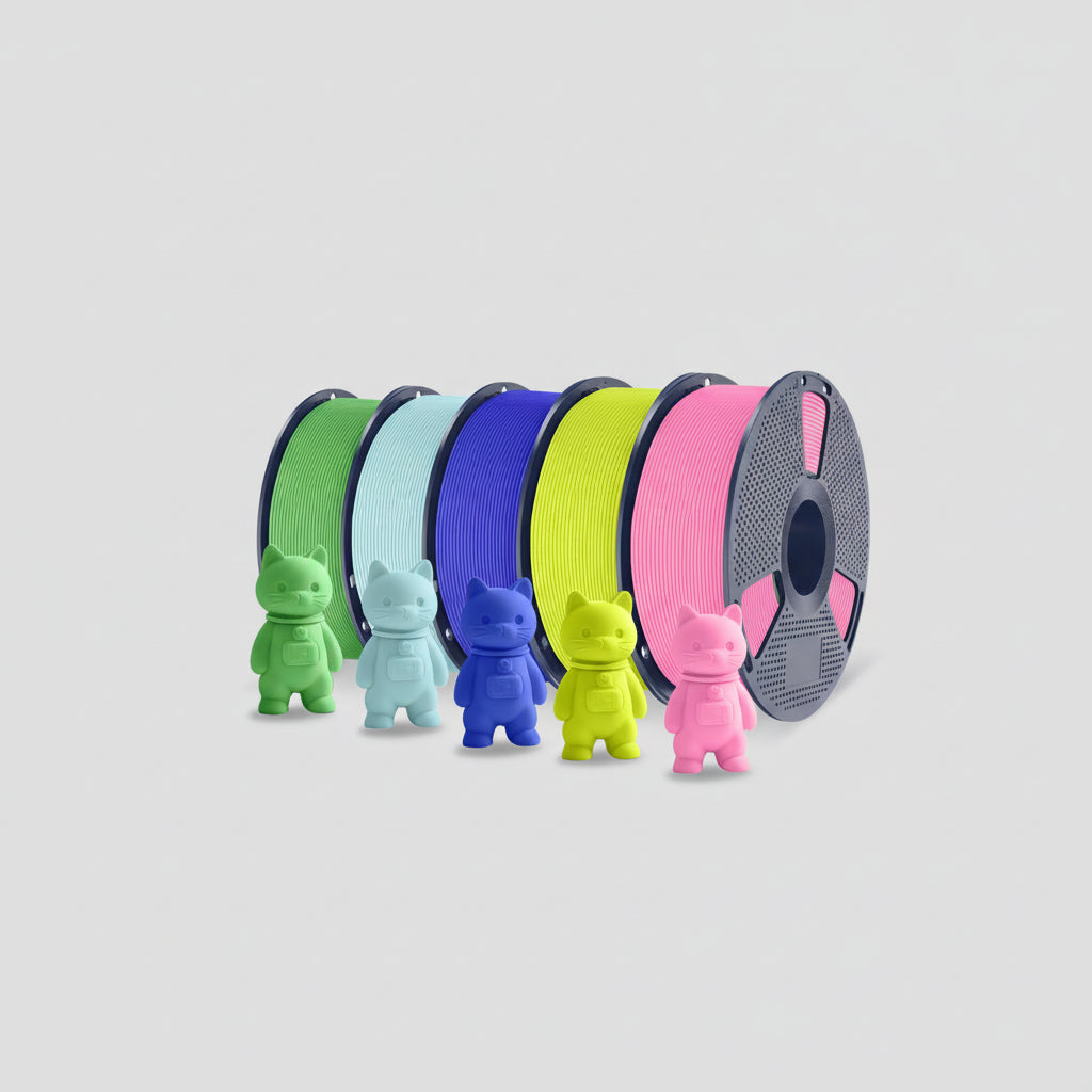 PLA Matte 3D Filament FDM Printers Colorful Environmentally Friendly Materials