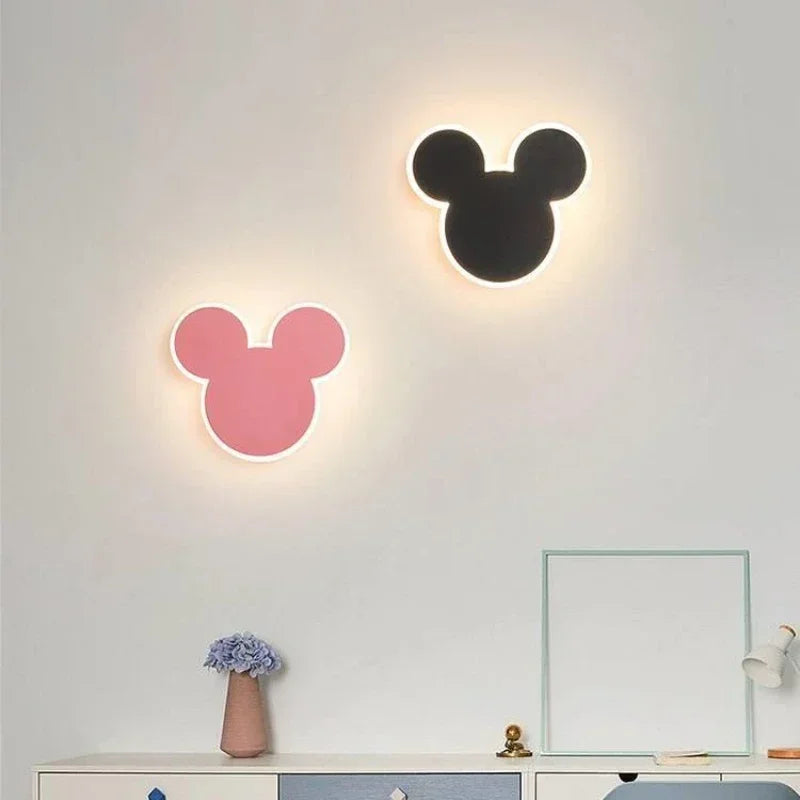 PinkRabbit - Lampada da parete per cameretta bambini LED Illuminazione decorativa