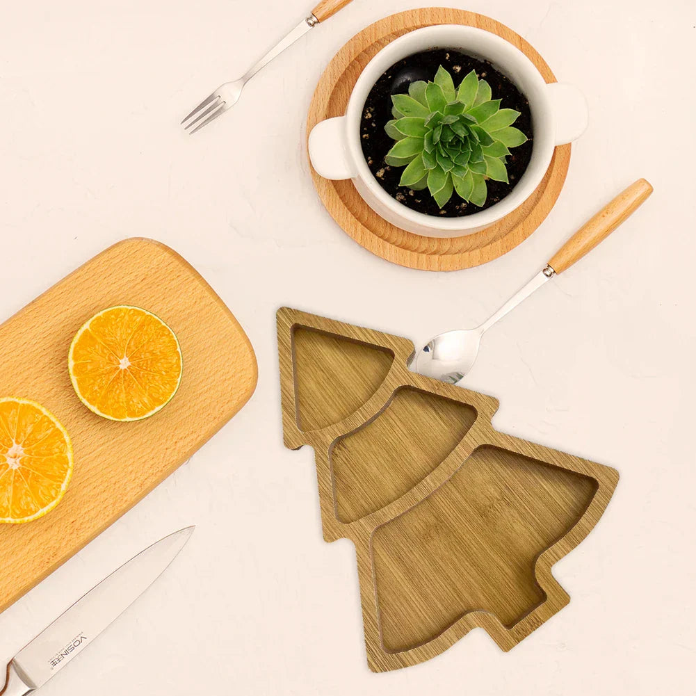 FeastWood - Wooden Christmas Tree Serving Board