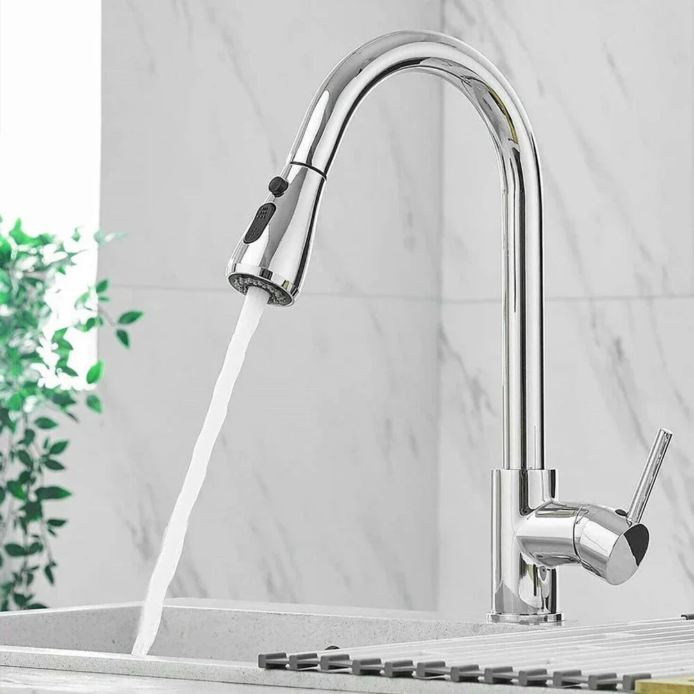 JetBlack – Pull-Out Kitchen Mixer Tap