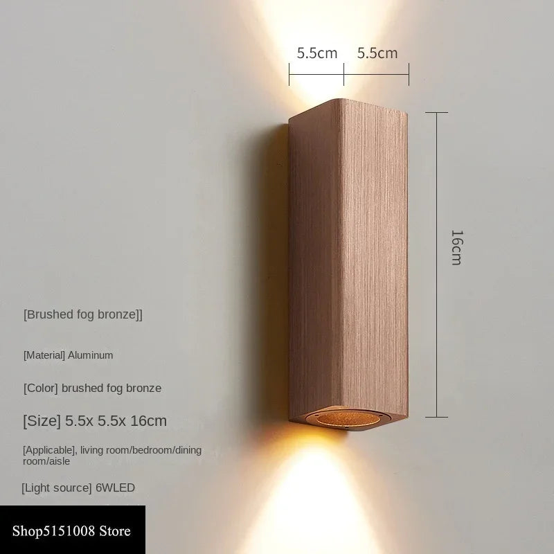 GlowLuxe - Lámpara de pared LED moderna para dormitorio y pasillo