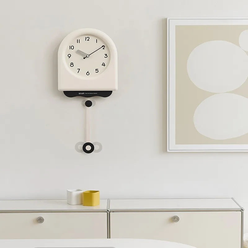 CremePendulum - Korean Style Wall Clock with Modern Design