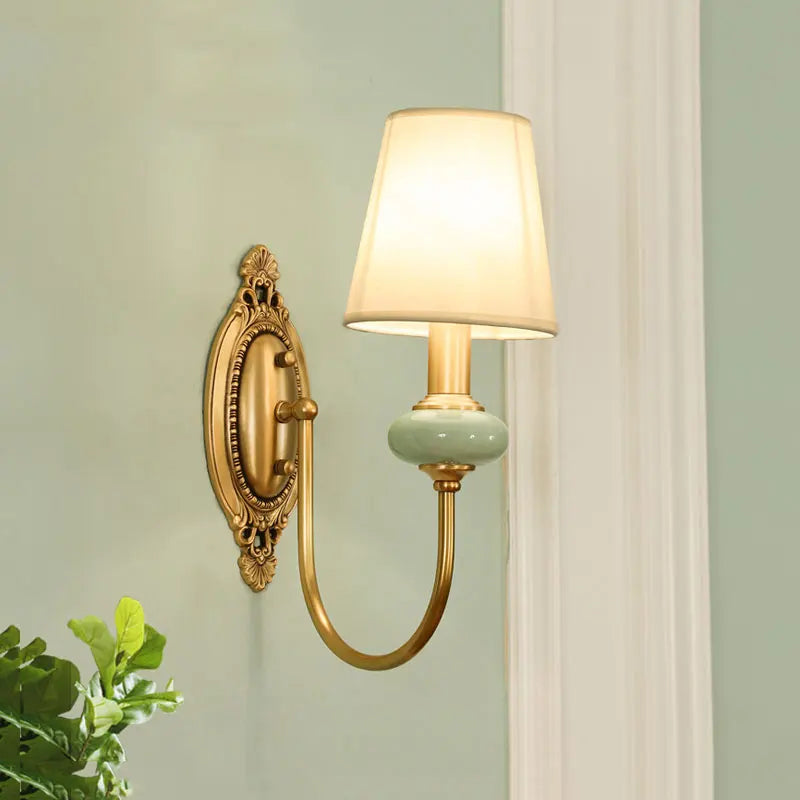 CopperGlow - Candeeiro de Parede Clássico para Quarto e Sala de Estar