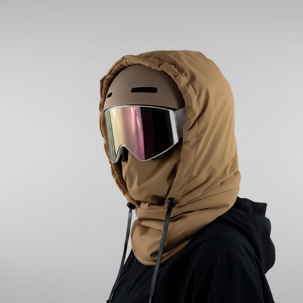 Waterproof Fleece Hat Outdoor Activities Windproof Adjustable 3in1 Function