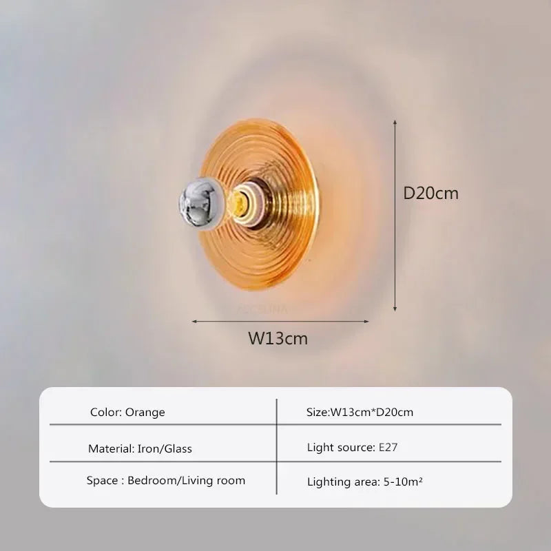 AquaGlow - Glass Wall Lamp LED Water Waves Ambient Lighting
