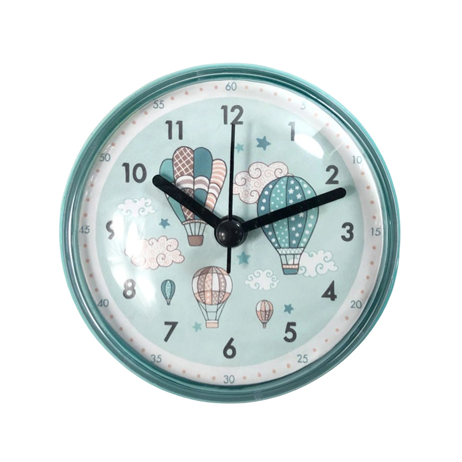 Reloj impermeable mini con ventosa para baño y cocina