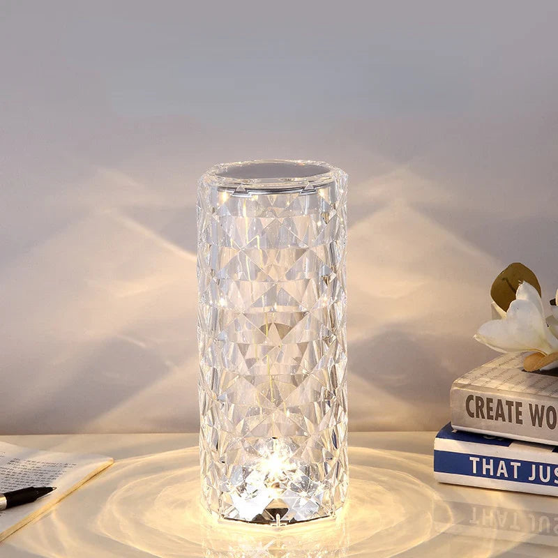 Lámpara de mesa de cristal Mantar