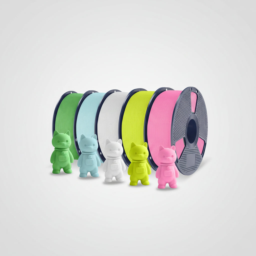 PLA Matte 3D Filament FDM Printers Colorful Environmentally Friendly Materials