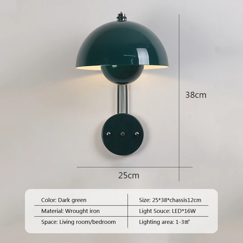NordicGlow - Minimalist Multicolor LED Wall Lamp for Bedroom and Living Room