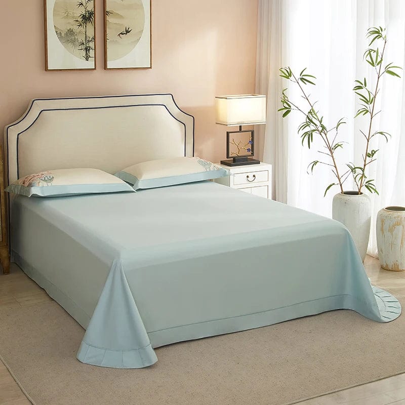 Set copripiumino Lotus Blue (Cotone Egiziano)