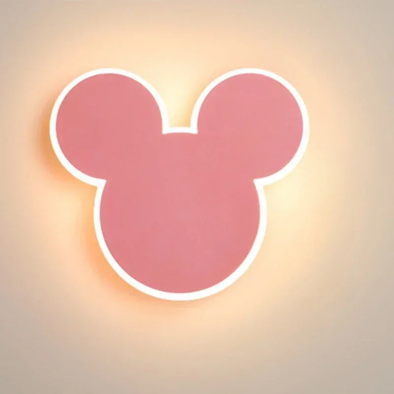 PinkRabbit - Lampada da parete per cameretta bambini LED Illuminazione decorativa