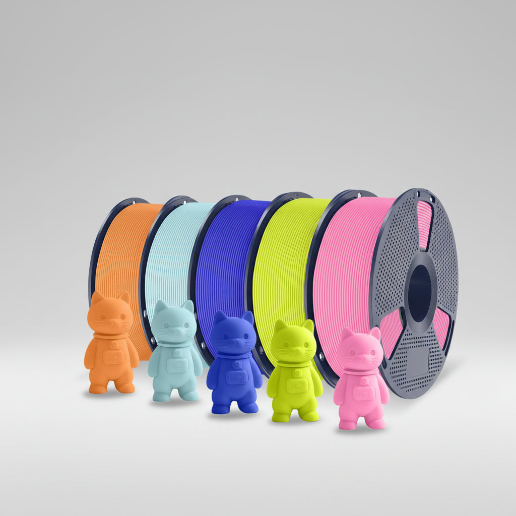 PLA Matte 3D Filament FDM Printers Colorful Environmentally Friendly Materials
