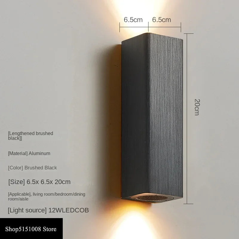 GlowLuxe - Lámpara de pared LED moderna para dormitorio y pasillo