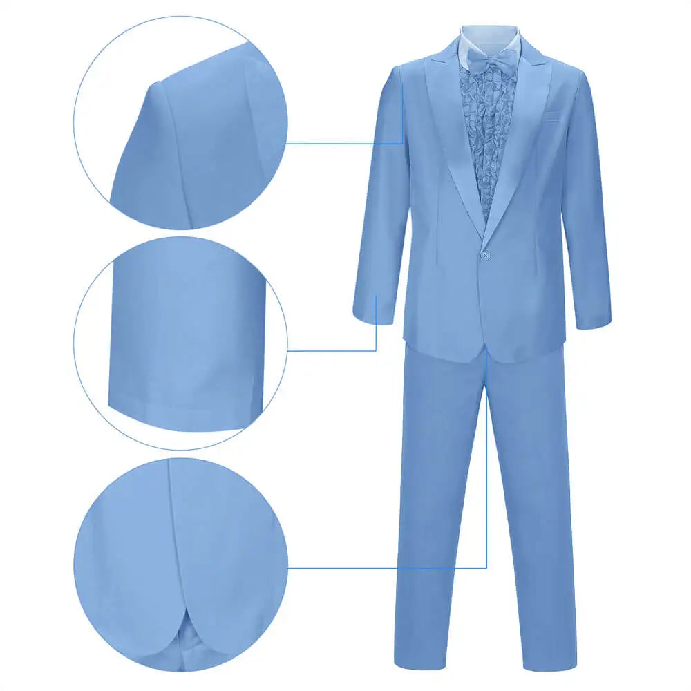 Fato Completo de Halloween para Homem Elegante em Poliéster para Carnaval e Cinema