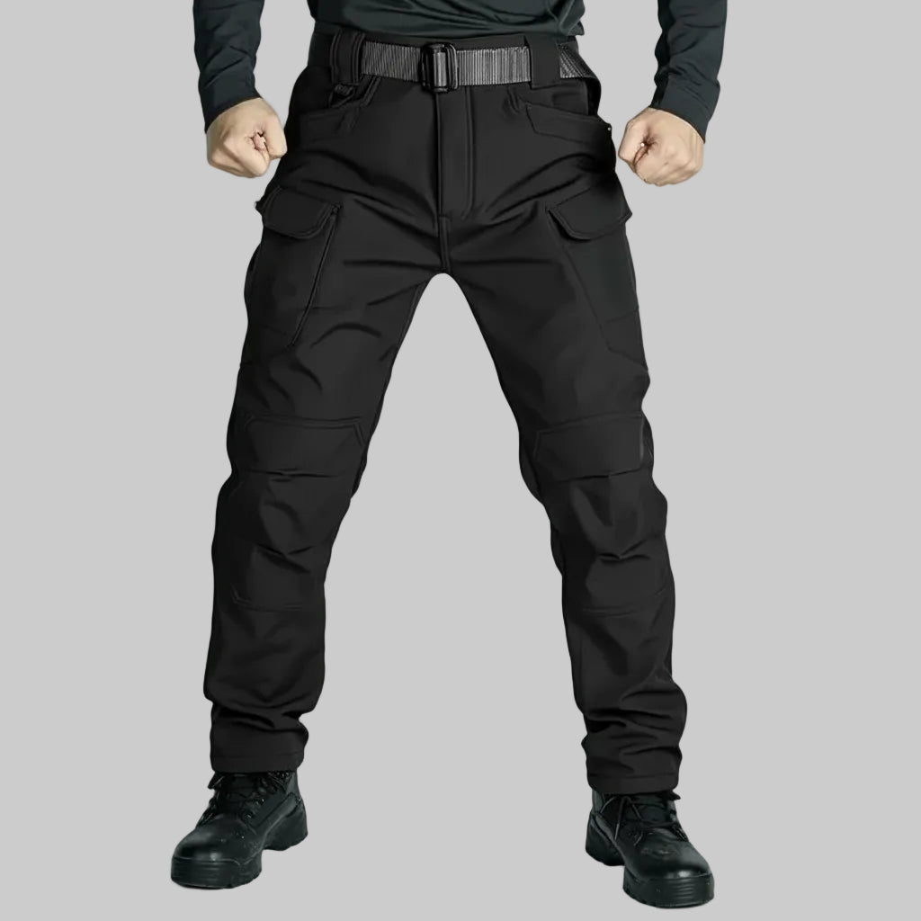 Calças de Homem para Ar Livre Inverno Forro Polar Resistente ao Vento