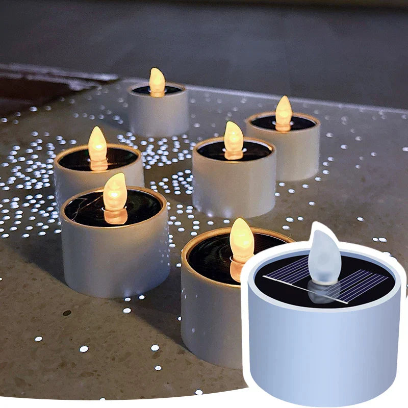 LumiFlame - Velas Solares LED para Exterior
