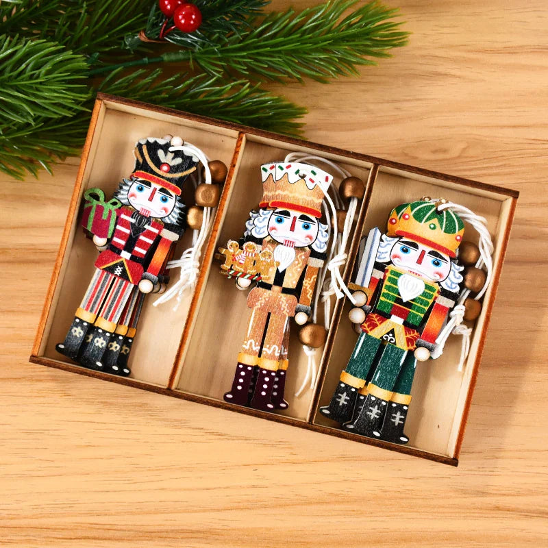 JoyOrnaments – Cheerful Wooden Christmas Pendants