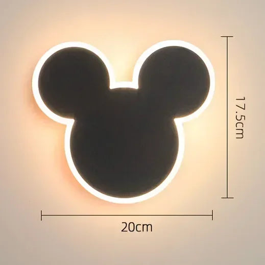 PinkRabbit - Lampada da parete per cameretta bambini LED Illuminazione decorativa