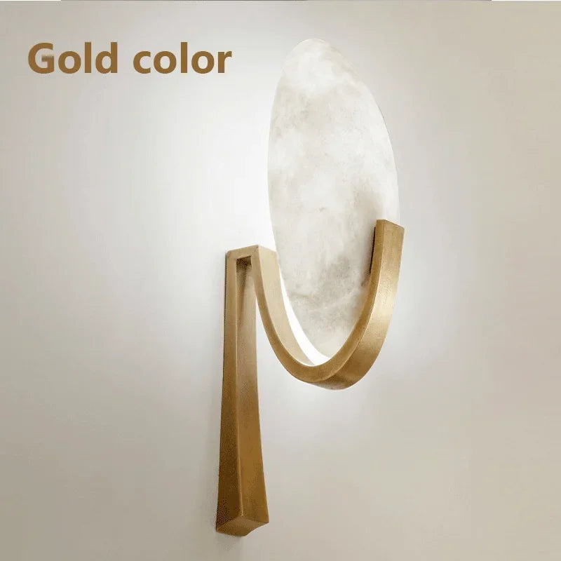 NordicGlow - Marble Wall Lamp With Modern Elegance