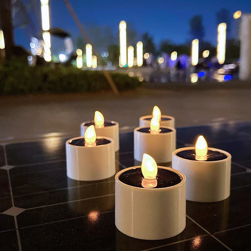 LumiFlame - Velas Solares LED para Exterior