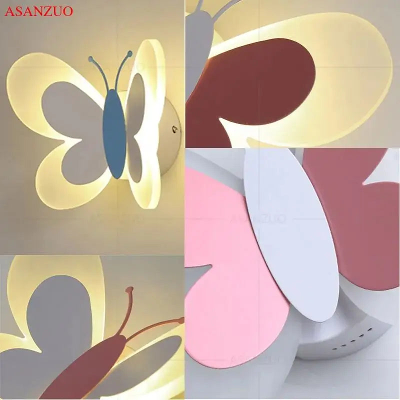 ButterflyGlow - Acrylic Butterfly LED Wall Lamp for Children's Room and Bedroom Decor