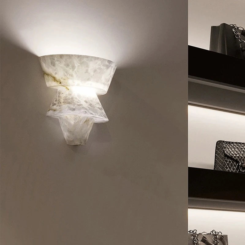 MarbleGlow - Minimalist Wall Lamp made of Natural Stone