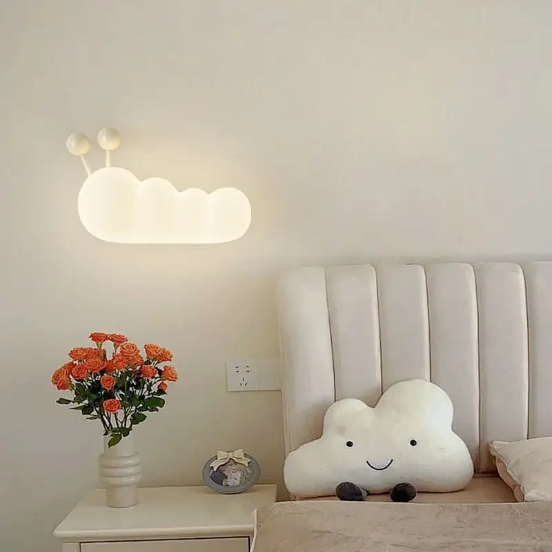 KinderDroom - Candeeiro de Parede para Quarto de Criança com Design de Animais de Banda Desenhada LED
